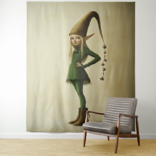 Enchanted Forest Elf Tapestry