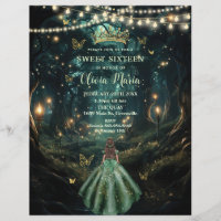 Enchanted Forest Emerald Green Dress Sweet 16 15