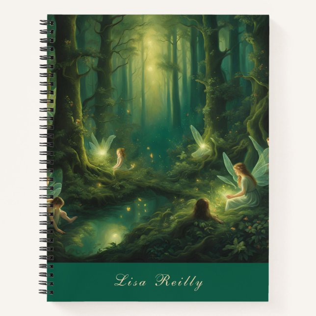 Enchanted Forest Fairies Notebook (Front)