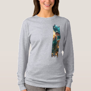 Enchanted Forest Fairy Brushstroke Paint T-Shirt