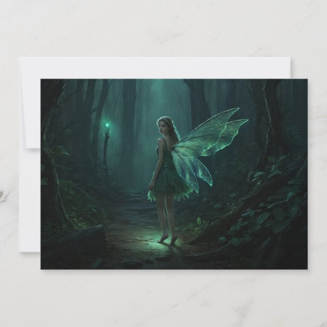 Enchanted Forest Fairy Fantasy Art Card (Front)