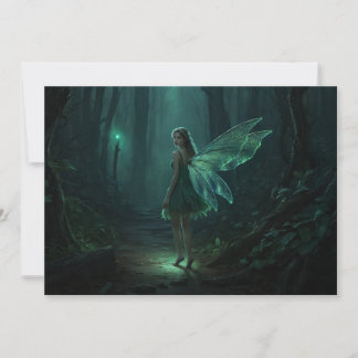 Enchanted Forest Fairy Fantasy Art Card