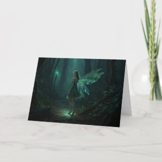 Enchanted Forest Fairy Fantasy Art Card