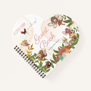 Enchanted Forest Fairy Greenery Ladybug Guest Book