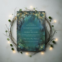 Enchanted Forest Fairy Lights Woodland Wedding