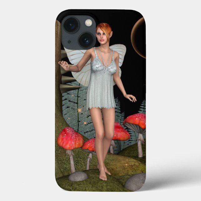 Enchanted Forest Fairy Mushroom Fantasy Art Case-Mate iPhone Case (Back)