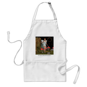 Enchanted Forest Fairy Mushroom Fantasy Art Standard Apron