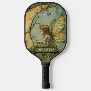 Enchanted Forest Fairy Personalized  Pickleball Paddle