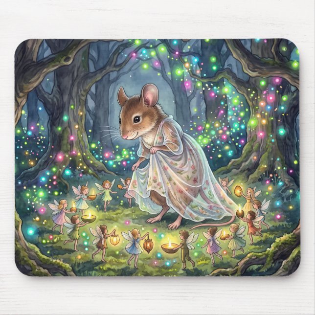 Enchanted Forest Fairy Ring Mouse Pad (Front)