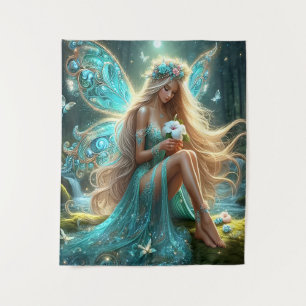 Enchanted Forest Fairy Tapestry