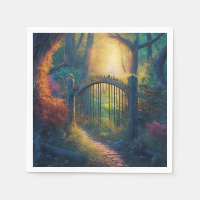 Enchanted Forest Garden |  Paper Napkins (Front)