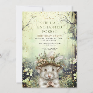 Enchanted Forest Girl's Birthday  Invitation