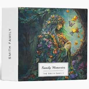 Enchanted Forest Goddess with Butterflies (3) Binder