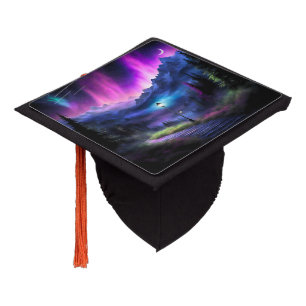Enchanted Forest Graduation Cap Topper