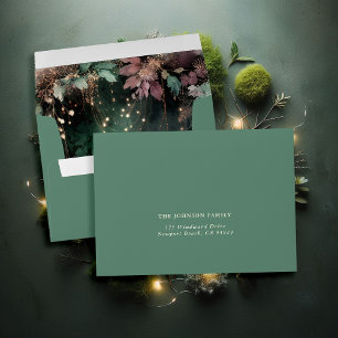 Enchanted Forest Greenery Arch Fairy Baby Shower Envelope