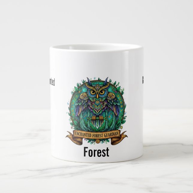 Enchanted Forest Guardian Large Coffee Mug (Front)