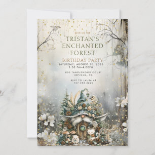 Enchanted Forest Kid's Birthday Party Invitation