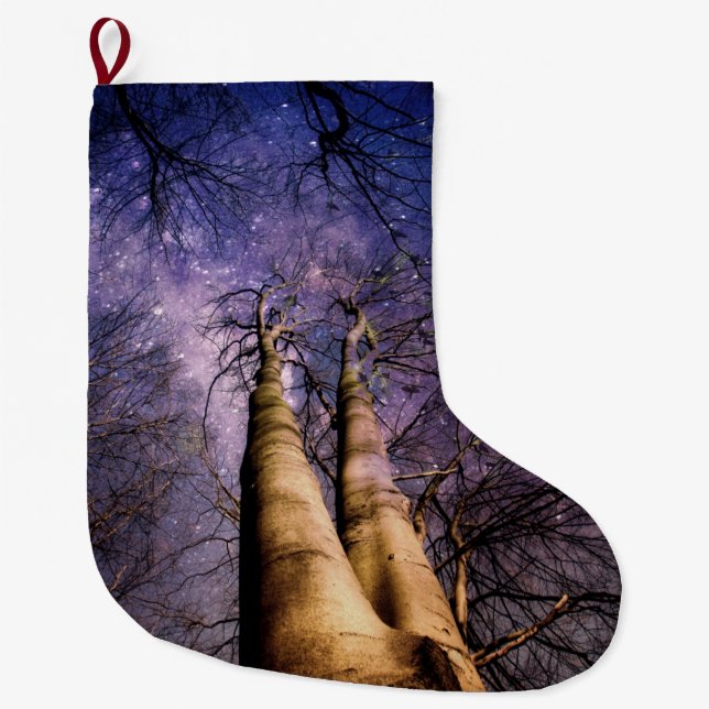 Enchanted Forest Large Christmas Stocking (Front)