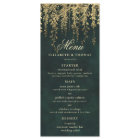 Enchanted Forest Magical Gold Foliage Wedding Menu