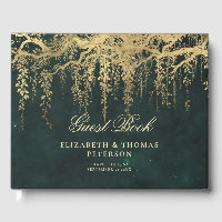 Enchanted Forest Magical Gold Vine Emerald Wedding
