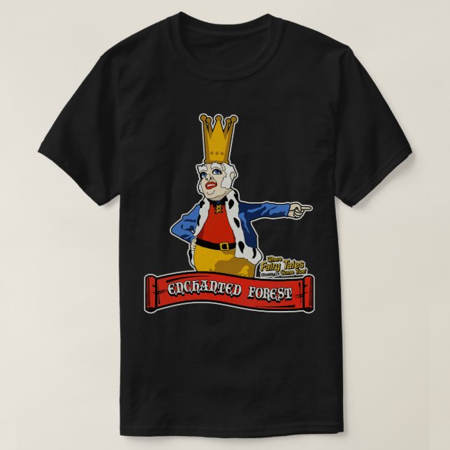 Enchanted Forest Maryland Defunct Amusement Park T-Shirt (Design Front)