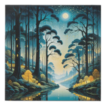 Enchanted Forest Moonlit Night