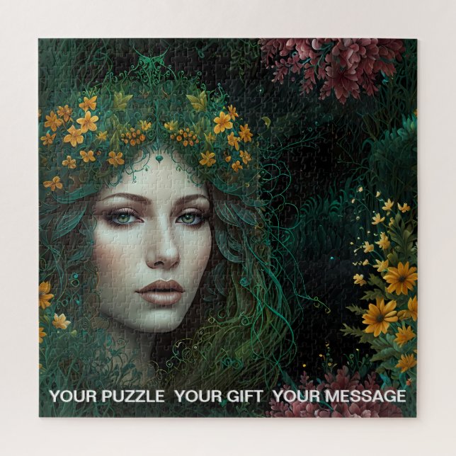 Enchanted Forest Muse Jigsaw Puzzle (Vertical)