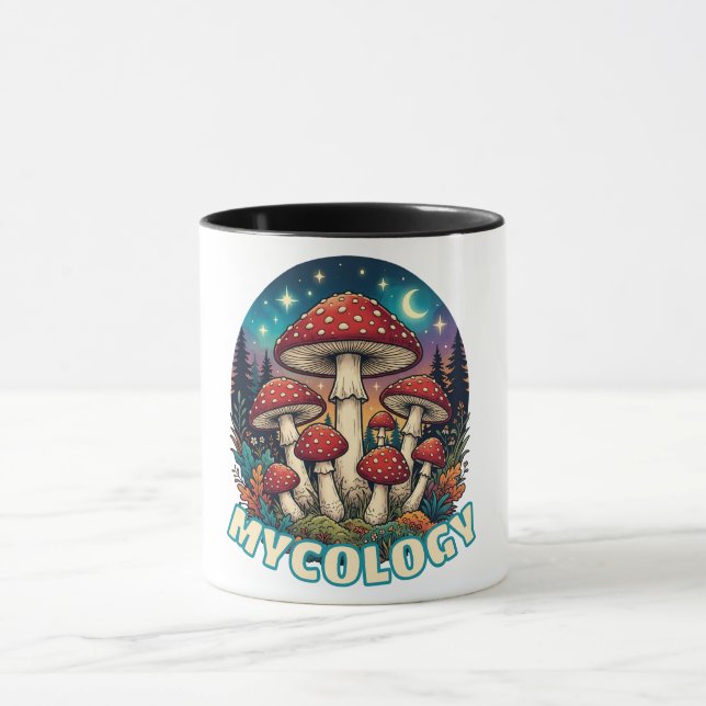Enchanted Forest Mushroom Art Mug (Center)