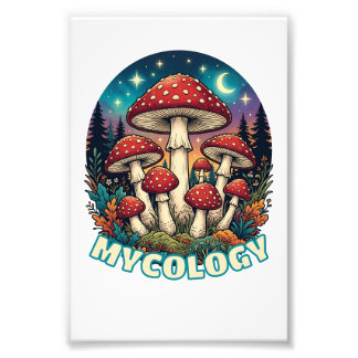 Enchanted Forest Mushroom Art Photo Print