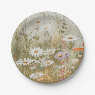 Enchanted Forest Mushroom Bridal Shower Paper Plate