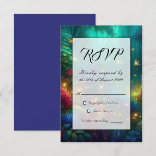 Enchanted Forest of Radiant Jewels RSVP Card