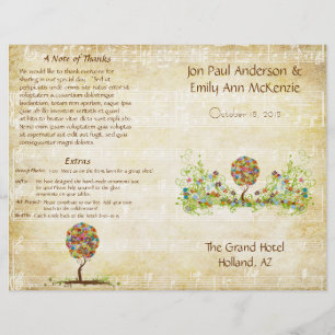 Enchanted Forest Patchwork Floral Fairy Tale Tree