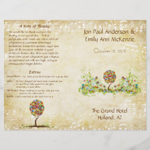 Enchanted Forest Patchwork Floral Fairy Tale Tree
