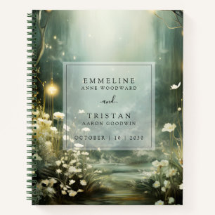 Enchanted Forest Path Of Flowers Wedding Notebook