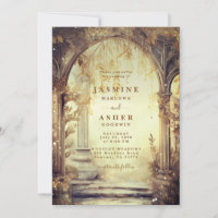 Enchanted Forest Portal Gold Wedding
