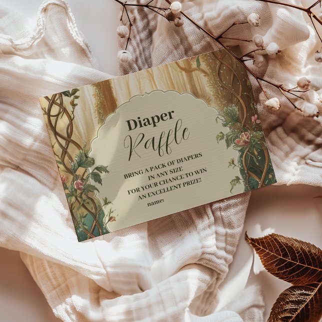 Enchanted Forest  Raffle Diapper Enclosure Card (Creator Uploaded)