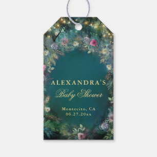 Enchanted Forest Roses Fairy Woodland Baby Shower Gift Tags