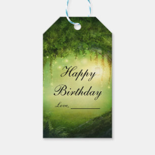 Enchanted Forest Rustic Elegant Wedding Gift Tag