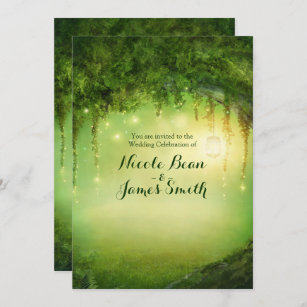 Enchanted Forest Rustic Wedding Invitations