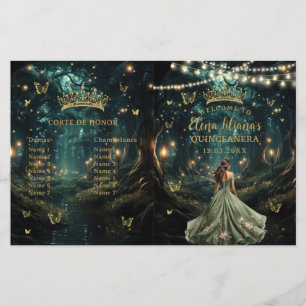 Enchanted Forest Sage Green Starry Night Program