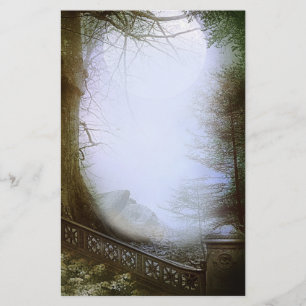 Enchanted Forest Scene Stationery