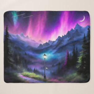 Enchanted Forest Sherpa Blanket