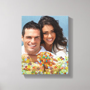 Enchanted Forest Side Branch Wedding Canvas Print