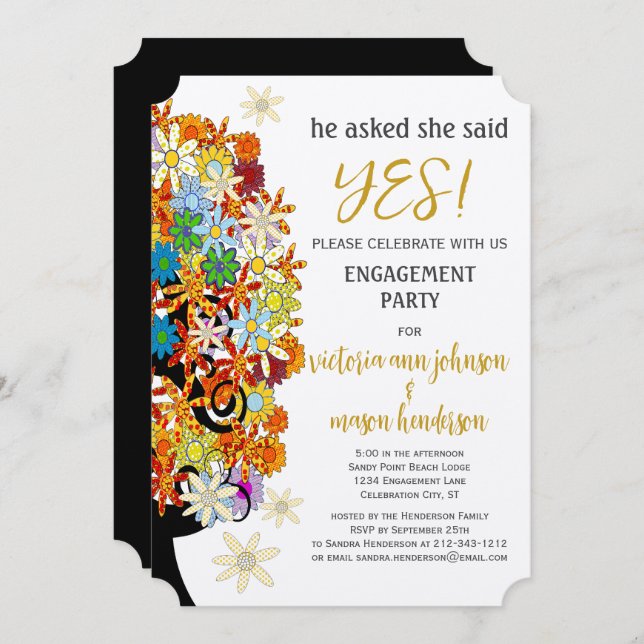 Enchanted Forest Side Branch Wedding Invitations (Devant / Derrière)