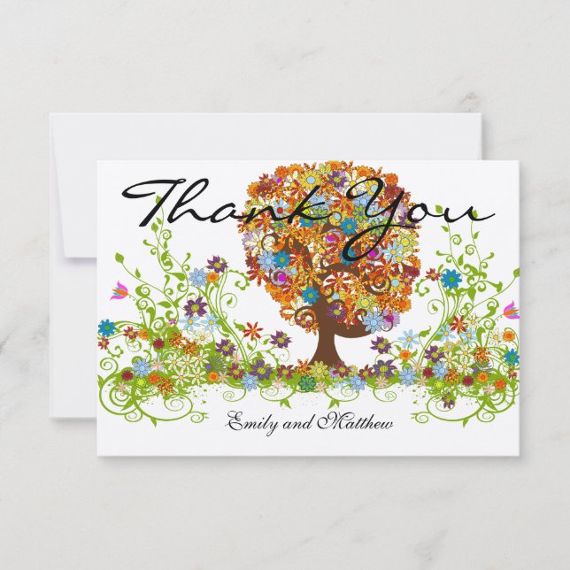 Enchanted Forest Side Branch Wedding Invitations (Front)