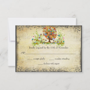 Enchanted Forest Side Branch Wedding Invitations