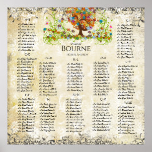 Enchanted Forest Side Branch Wedding Poster