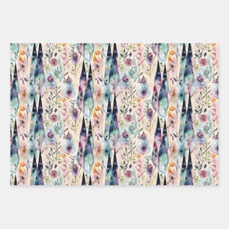 Enchanted Forest Spirits Wrapping Paper Sheet