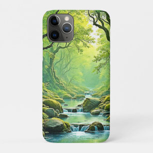 Enchanted Forest Stream Design iPhone 11 Pro Case
