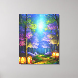 Enchanted Forest Stretched Canvas Print
